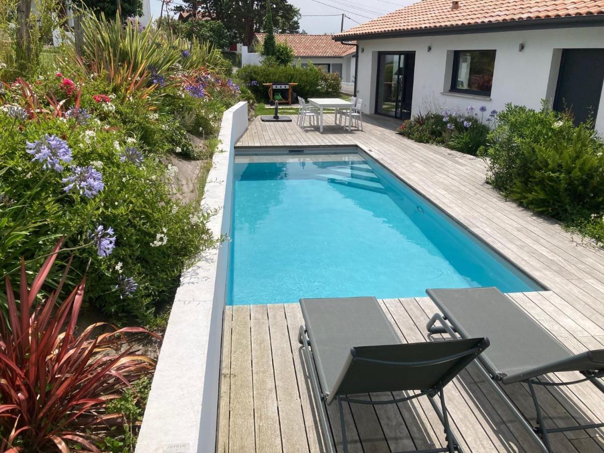 Villa Avec Piscine Privee, Vue Sur Mer Et Plage A Pied 800M Сен Жан дьо Луз Екстериор снимка